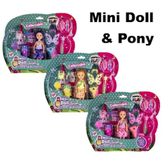 Mini Doll & Pony with Accessories